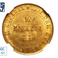 10 марок 1879 года S Для Финляндии