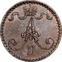 1 пенни 1867 года  Для Финляндии