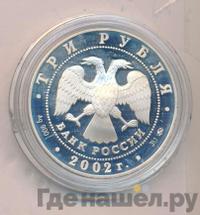 3 рубля 2002 года ММД