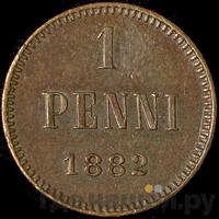 1 пенни 1882 года  Для Финляндии