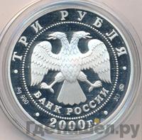 3 рубля 2000 года ММД