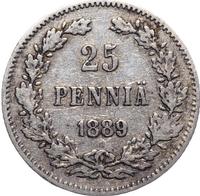 25 пенни 1889 года L Для Финляндии