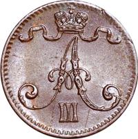 1 пенни 1883 года  Для Финляндии