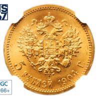 5 рублей 1904 года АР