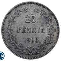 25 пенни 1906 года L Для Финляндии