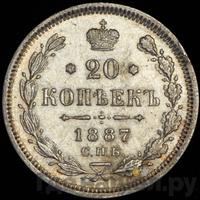 1 теньга 1887 года