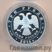 3 рубля 2014 года СПМД