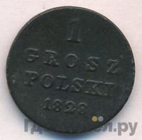 1 грош 1828 года