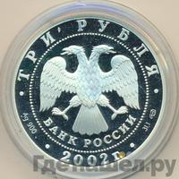 3 рубля 2002 года СПМД