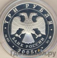 3 рубля 2005 года СПМД