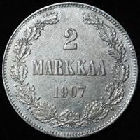 2 марки 1907 года L Для Финляндии