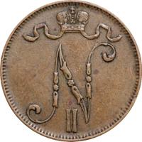 5 пенни 1908 года  Для Финляндии