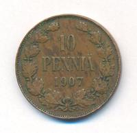 10 пенни 1907 года  Для Финляндии
