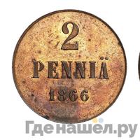 2 пенни 1866 года