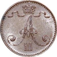 1 пенни 1893 года  Для Финляндии