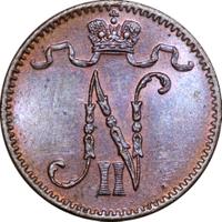 1 пенни 1900 года  Для Финляндии