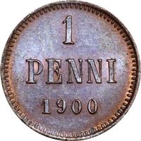 1 пенни 1900 года  Для Финляндии