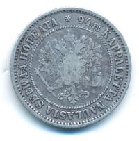 1 марка 1872 года S Для Финляндии