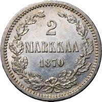 2 марки 1870 года S Для Финляндии
