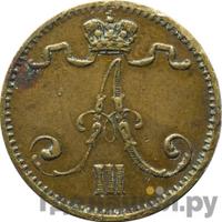 1 пенни 1882 года  Для Финляндии