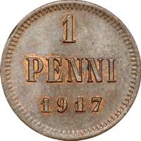 1 пенни 1917 года  Для Финляндии