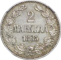 2 марки 1865 года S Для Финляндии