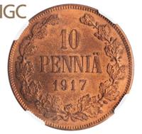 10 пенни 1917 года