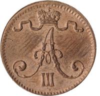 1 пенни 1884 года  Для Финляндии