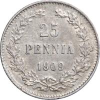 25 пенни 1909 года L Для Финляндии