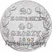 20 копеек - 40 грошей 1843 года МW Русско-Польские