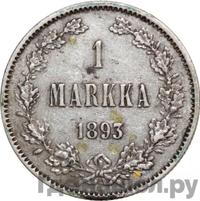 1 марка 1893 года L Для Финляндии