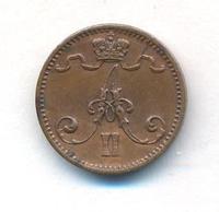 1 пенни 1875 года  Для Финляндии