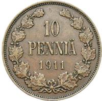 10 пенни 1911 года  Для Финляндии