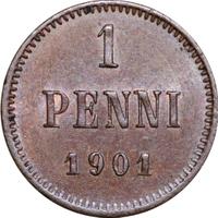 1 пенни 1901 года  Для Финляндии