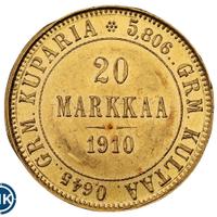 20 марок 1910 года L Для Финляндии