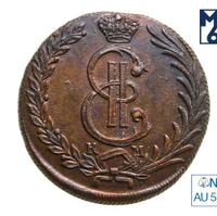 10 копеек 1781 года КМ Сибирская монета