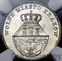 5 грошей 1835 года  Город Краков