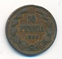 10 пенни 1890 года