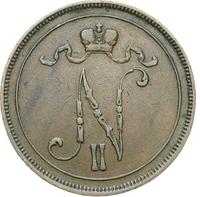 10 пенни 1895 года  Для Финляндии