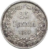 25 пенни 1890 года L Для Финляндии