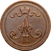 10 пенни 1866 года  Для Финляндии
