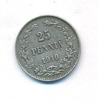 25 пенни 1910 года L Для Финляндии