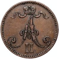 5 пенни 1866 года  Для Финляндии