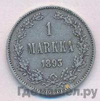 1 марка 1893 года L Для Финляндии