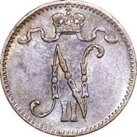 1 пенни 1907 года  Для Финляндии
