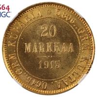 20 марок 1913 года S Для Финляндии