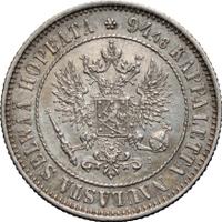 1 марка 1890 года L Для Финляндии