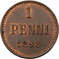 1 пенни 1898 года  Для Финляндии