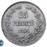 25 пенни 1894 года L Для Финляндии