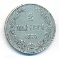 2 марки 1874 года S Для Финляндии